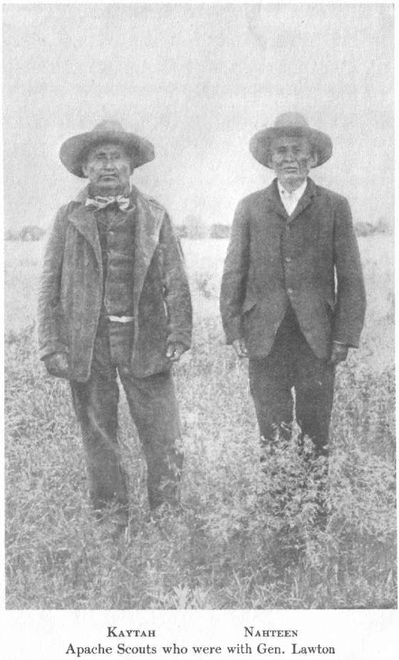 Kaytah and Nahteen, Apache scouts who were with General Lawton